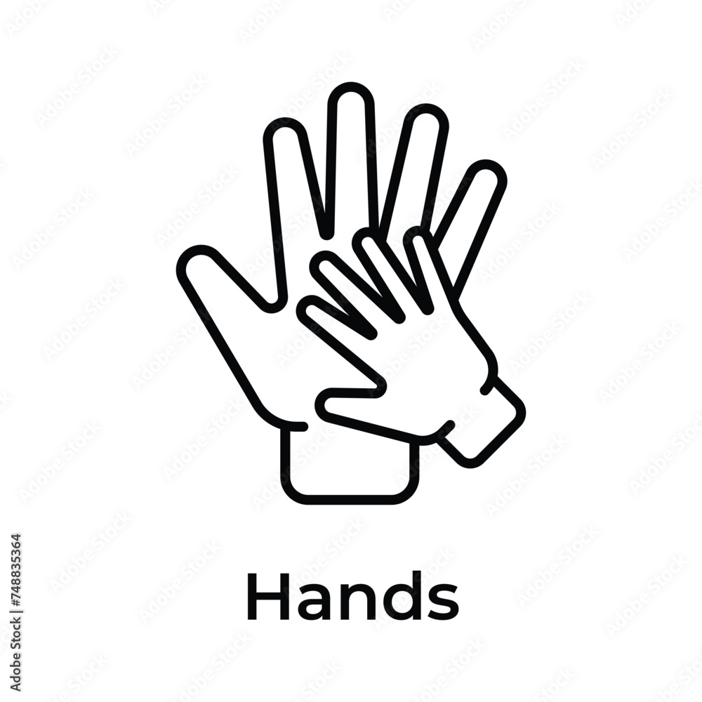 Mother and baby hand together, ready to use vector Mother and baby hand together, ready to use vector