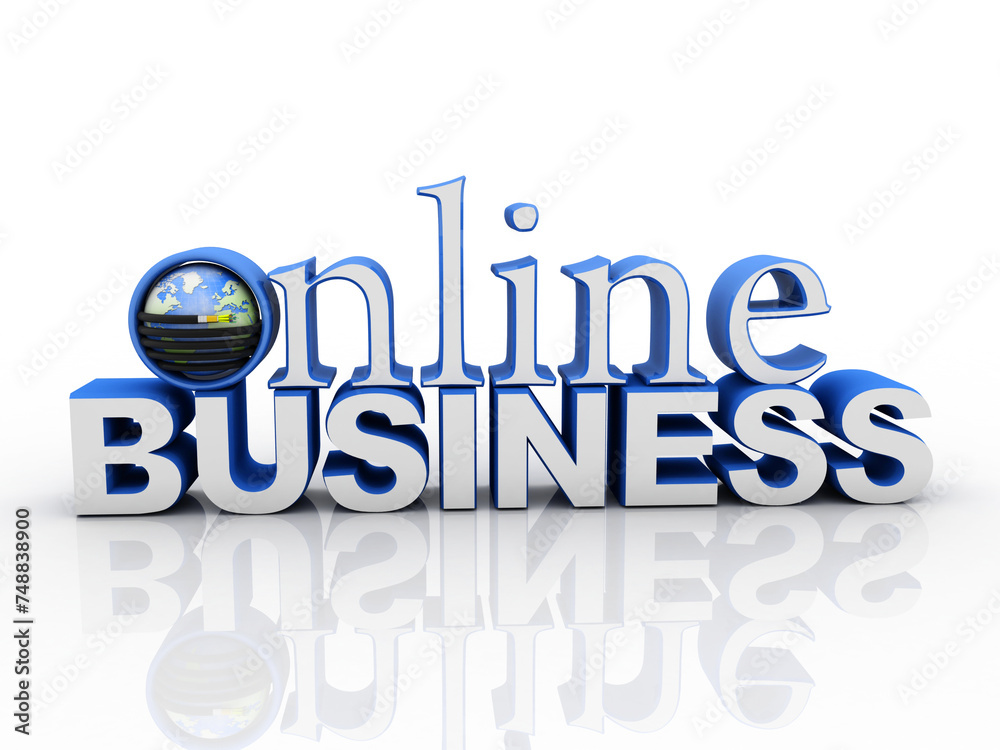 3d illustration online business concept 3d illustration online business concept