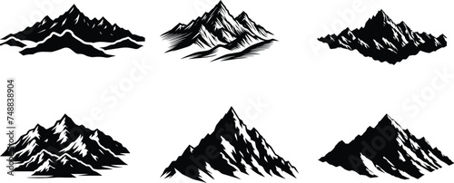 Mountain art element set