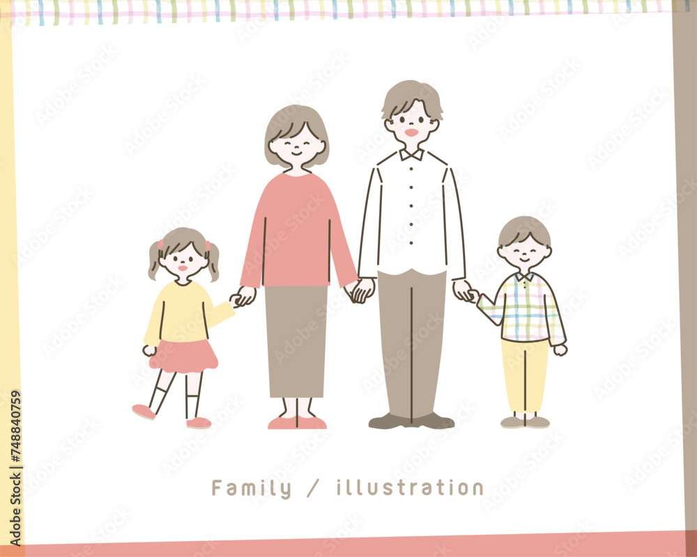 シンプルな家族のイラスト_3 シンプルな家族のイラスト_3