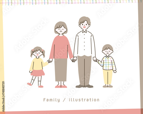 シンプルな家族のイラスト_3