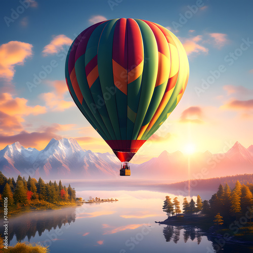 hot air balloons  ai-generatet