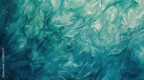 abstract low contrast hawaiian tropical desktop background pattern design, blues and greens,