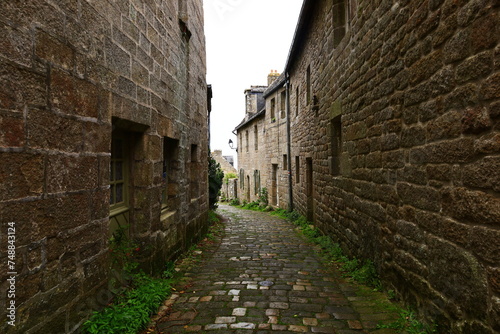 Locronan is a commune in the Finistère department of Brittany in north-western France © marieagns
