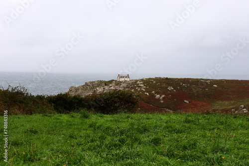 View of the Tip of Beuzec located in the town of Beuzec-Cap-Sizun in the department of Finistère, Brittany.