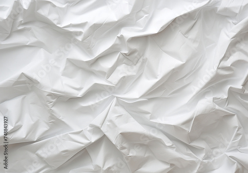 White Creased Paper Background Texture