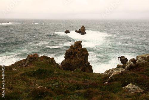 View of the Tip of Beuzec located in the town of Beuzec-Cap-Sizun in the department of Finistère, Brittany. photo