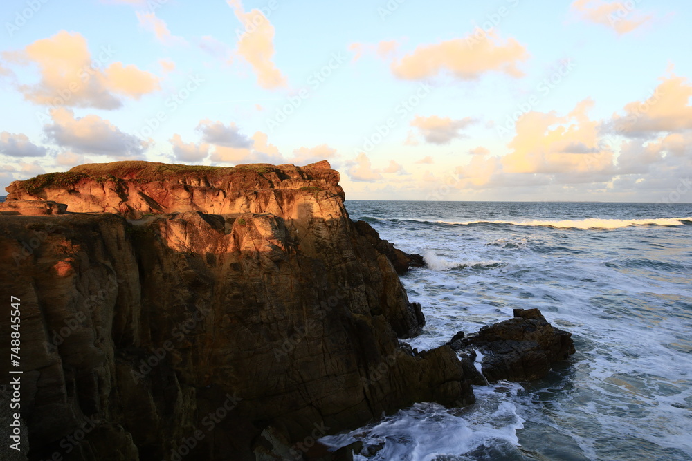 The peninsula of Quiberon is a French peninsula located in Morbihan, Brittany The peninsula of Quiberon is a French peninsula located in Morbihan, Brittany