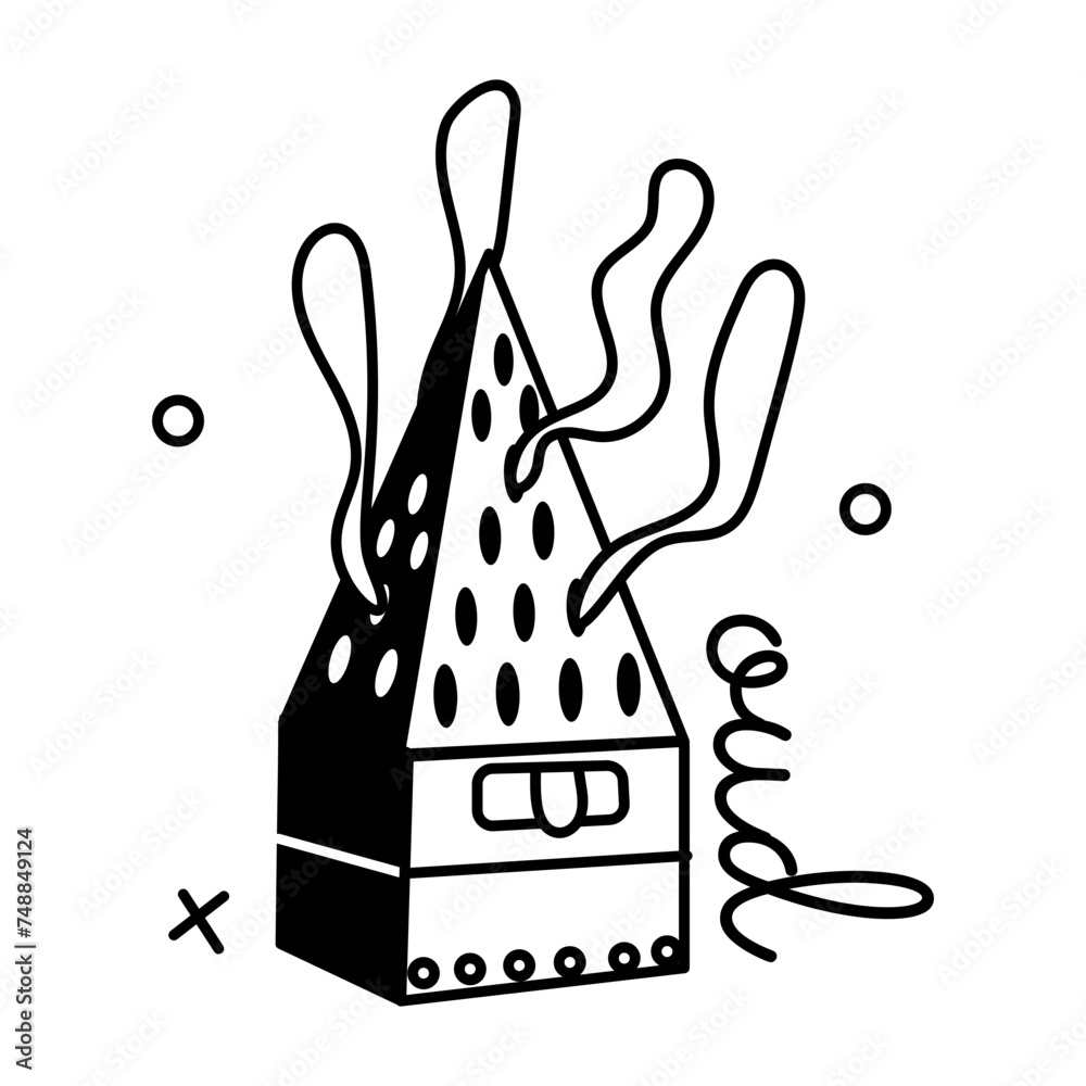 Premium glyph sticker of oud burner 