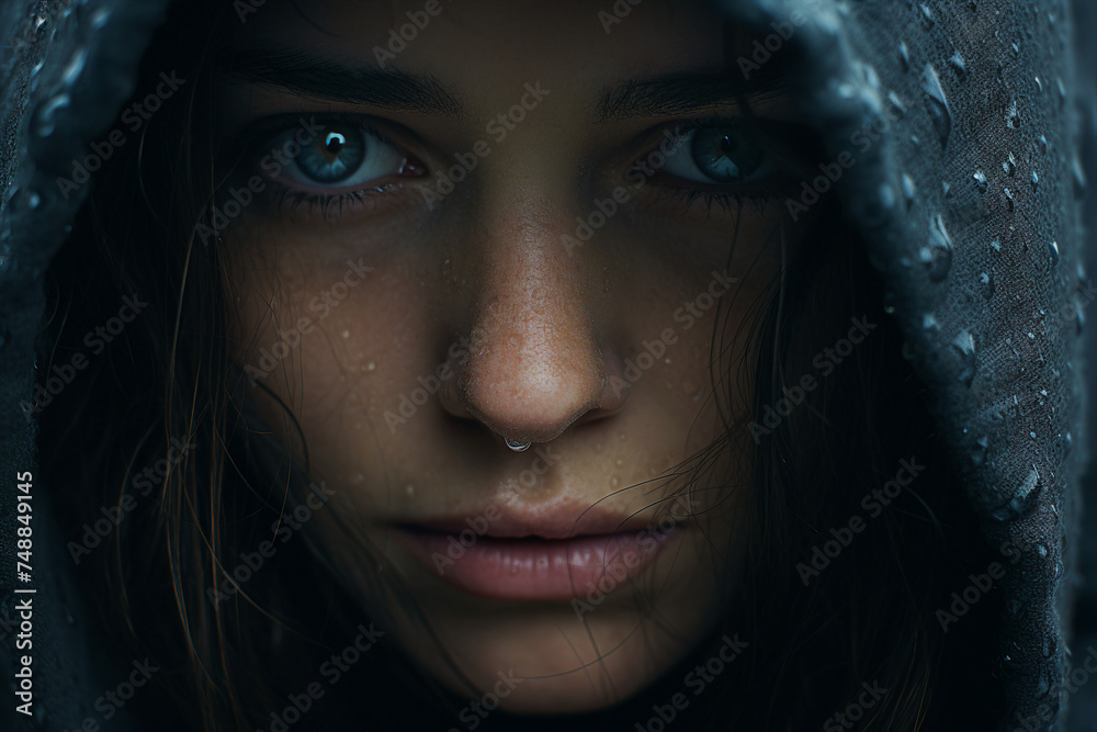 Depressed woman with mental health issues personal inner crisis and pain generative ai concept Depressed woman with mental health issues personal inner crisis and pain generative ai concept