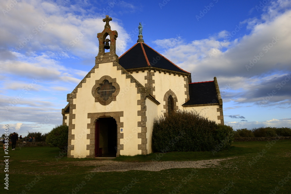 Chapel Notre-Dame-de-la-Côte located on the tip of Penvins in the town of Sarzeau