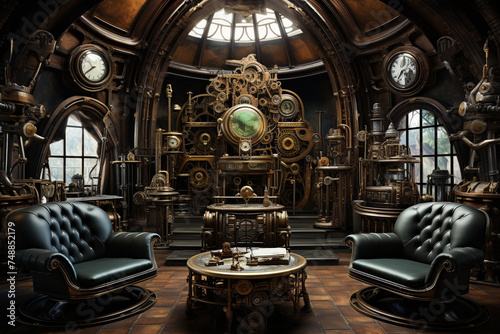 Steampunk Inspired Interior Room Design