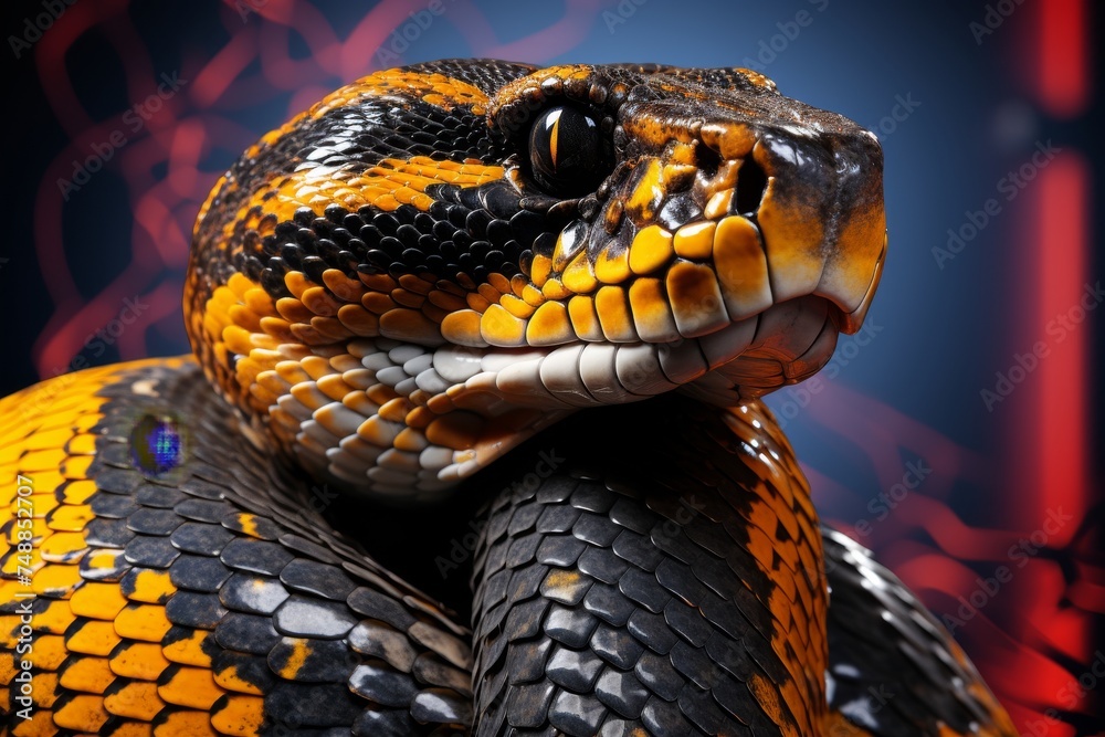 Fototapeta premium Chinese new year 2025. welcoming the auspicious year of the snake with joy and prosperity
