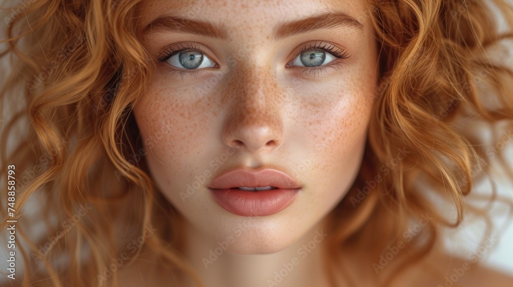 A Glimpse of Beauty, The Face of a Goddess, Radiant Redhead, Enchanting Eyes.