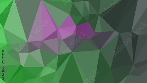 Dynamic Low Poly Speed Elegance: Vibrant Triangle Motion Journey Across the Screen
