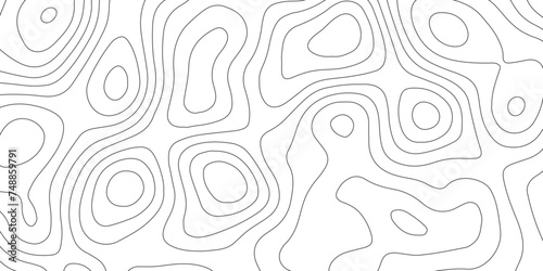 Topographic map background geographic line map with elevation assignments. geographic contour map paper texture. terrain path isolated on a white background retro topographic map. vector illustration.