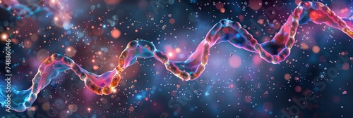 The DNA chain is the main body, the universe, embodies evolution