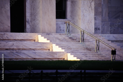 Stone colonnade and stairs