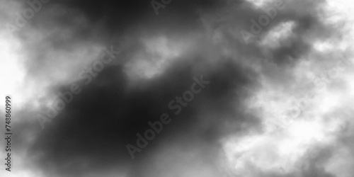 Luxury Cumulonimbus cloud formations on tropical blue sky. Background Texture of dark black and white ominous storm clouds. Grunge wall background. Fog, smoke and mist effect on black background..