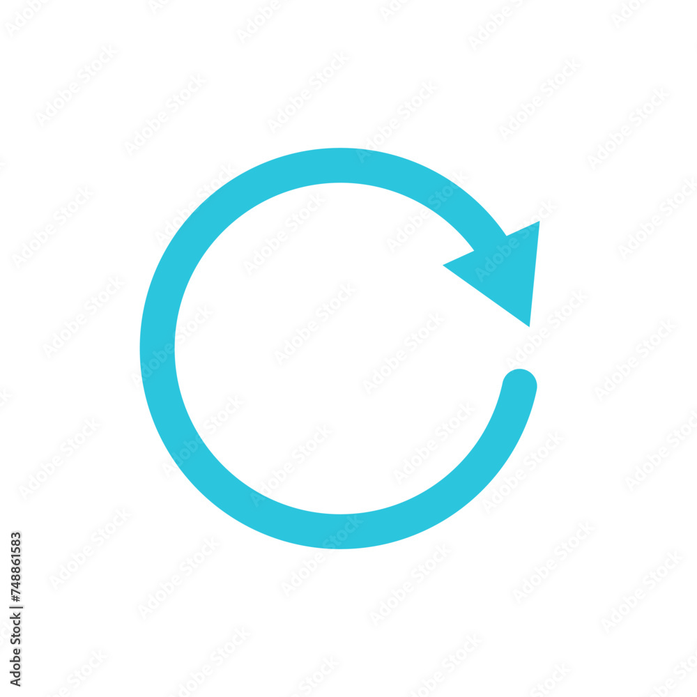 Reload, refresh icon. Isolated on white background. From blue icon set. Reload, refresh icon. Isolated on white background. From blue icon set.