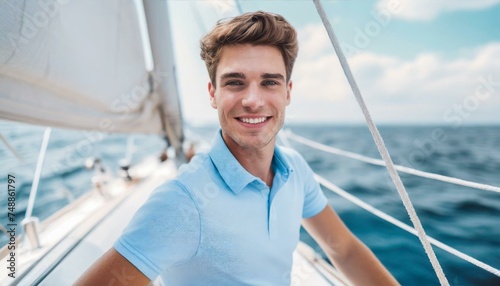 man on a sailboat