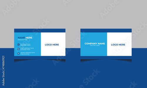 double sided standard modern bussiness card templete