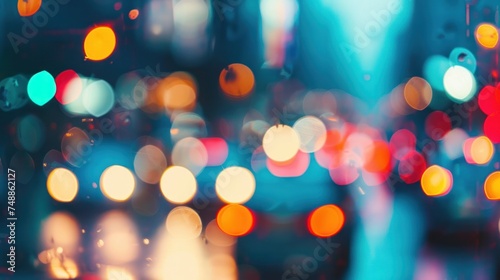 Blurred abstract background of Traffic in city 