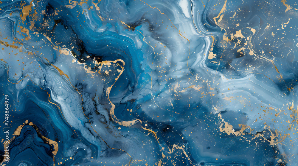 abstract background, white blue marble with gold glitter veins, stone texture abstract background, white blue marble with gold glitter veins, stone texture