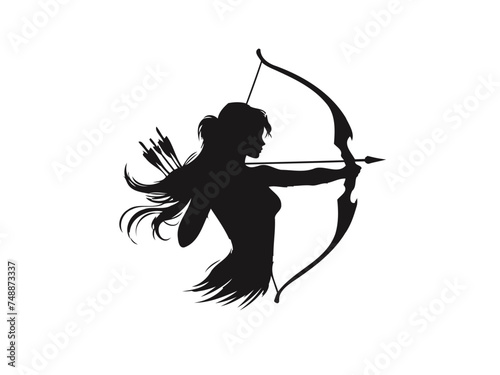 Precision Archery: Dynamic Vector Illustration - High-Quality Vector File