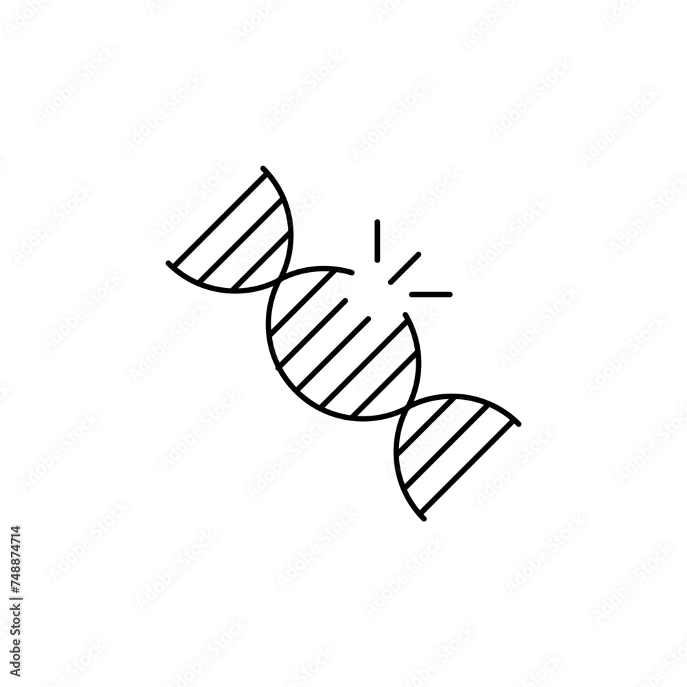 mutation concept line icon. Simple element illustration. mutation concept outline symbol design. mutation concept line icon. Simple element illustration. mutation concept outline symbol design.