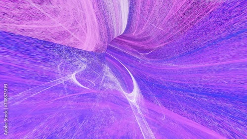 An energy tunnel of neon mystical light. Seamless looping animation photo