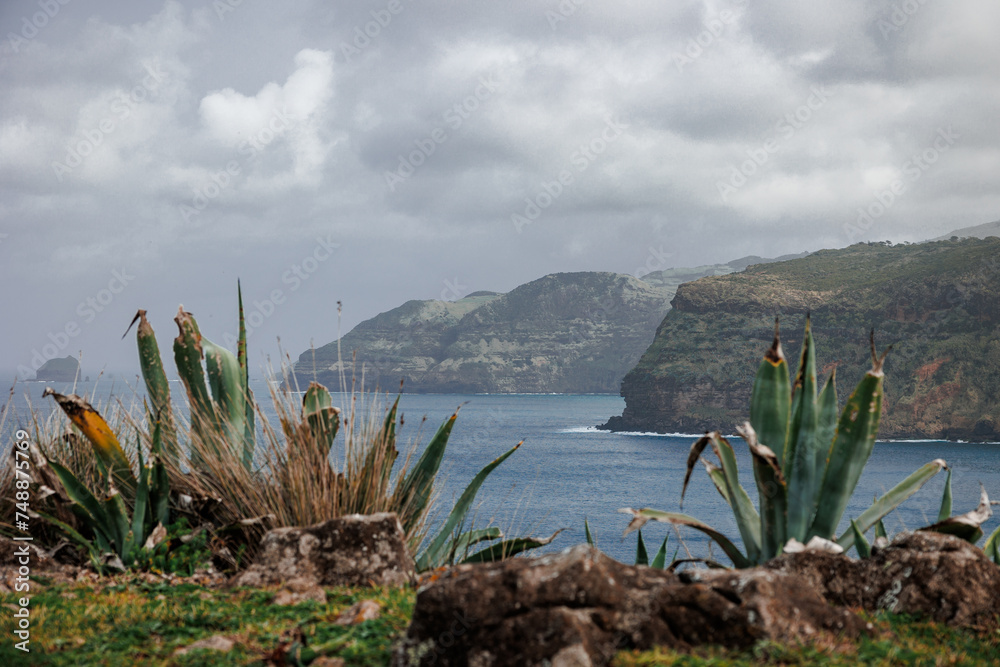 Landscapes at Azores islands, hiking at Santa Maria, Portugal, travel in Europe. Landscapes at Azores islands, hiking at Santa Maria, Portugal, travel in Europe.