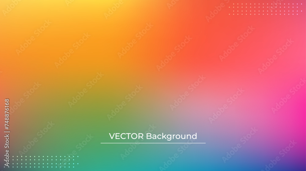 Smooth and blurry colorful gradient mesh background. Modern bright rainbow colors. Easy editable soft colored vector banner template. Premium quality Smooth and blurry colorful gradient mesh background. Modern bright rainbow colors. Easy editable soft colored vector banner template. Premium quality