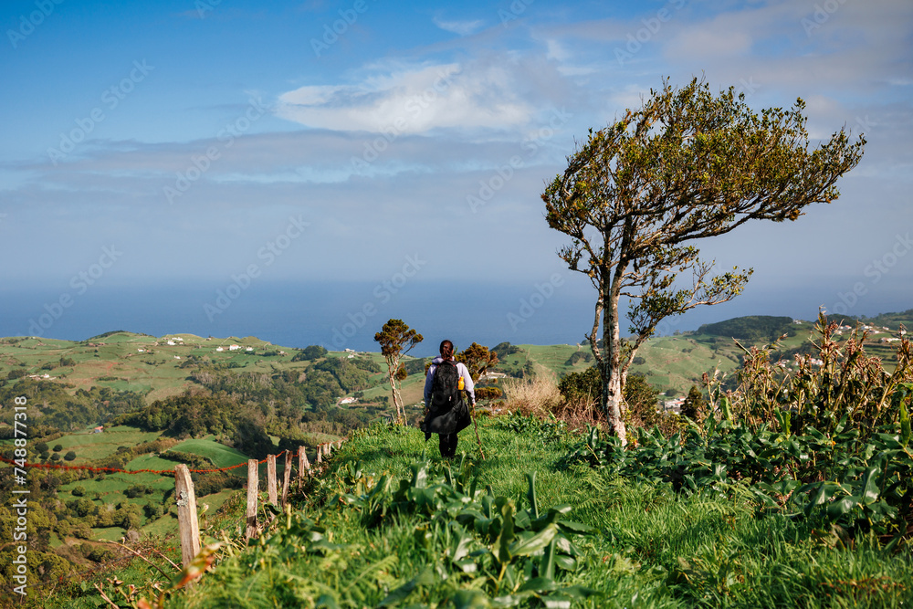Landscapes at Azores islands, hiking at Santa Maria, Portugal, travel in Europe. Landscapes at Azores islands, hiking at Santa Maria, Portugal, travel in Europe.