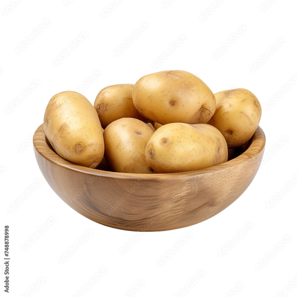 Potatoes cooked in clay isolated on transparent background Potatoes cooked in clay isolated on transparent background