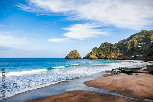 Landscapes at Azores islands, hiking at Santa Maria, Portugal, travel in Europe.