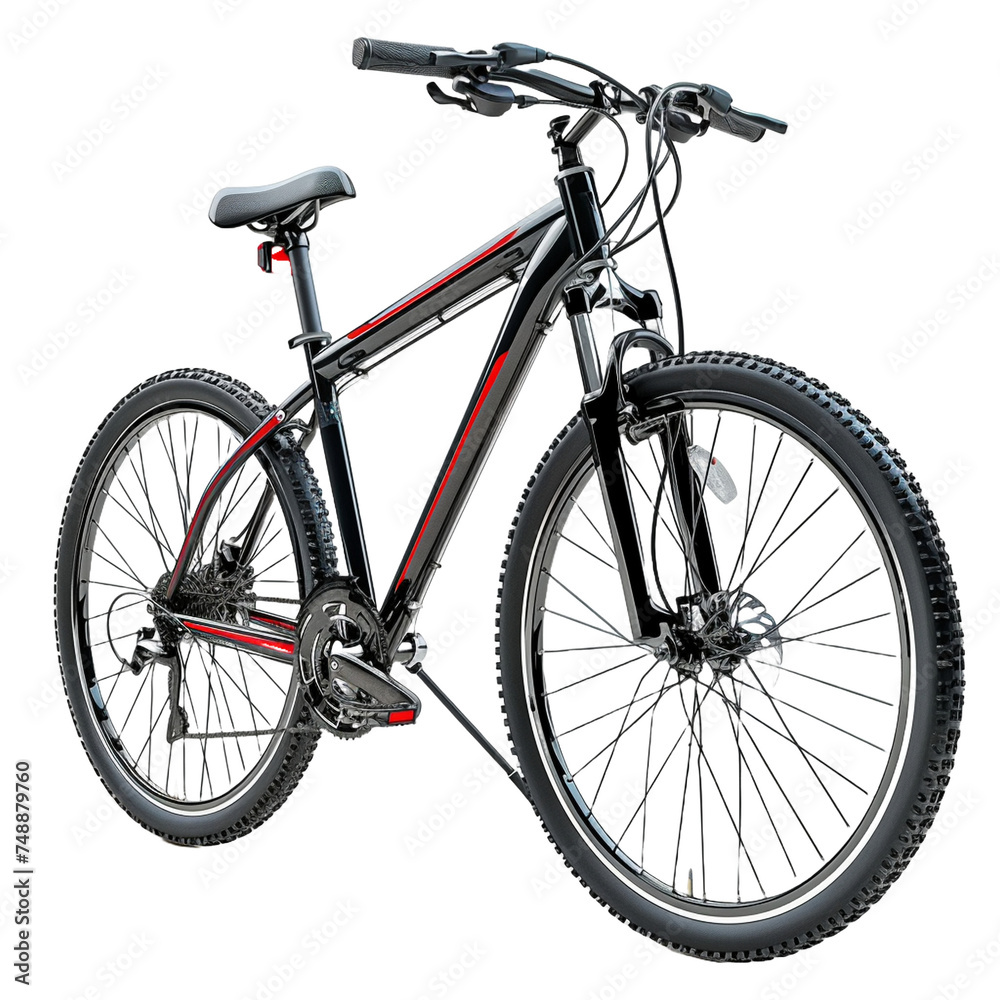 bicycle  isolated on transparent background created using generative Ai tools