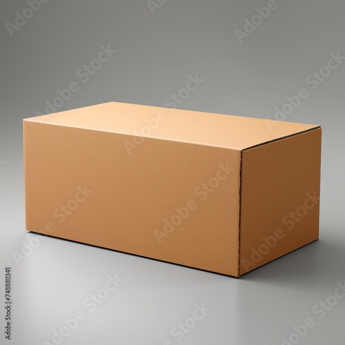 A medium-sized light brown color cardboard box
