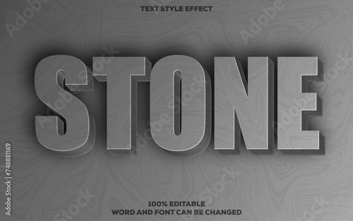 Stone text effect