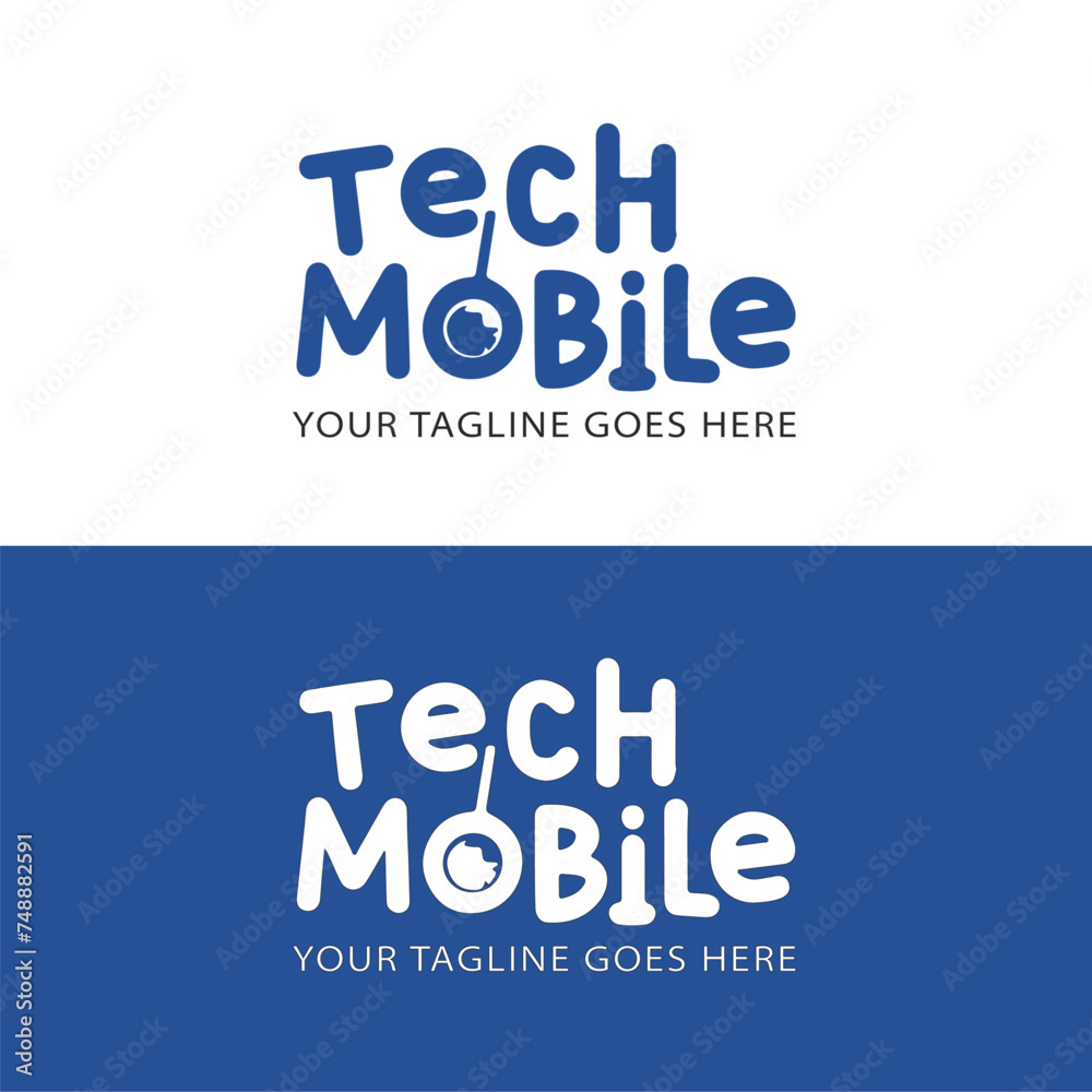 vector tech mobile logo