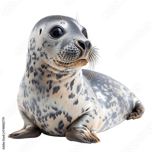 Seal isolated on transparent background, element remove background, element for design photo