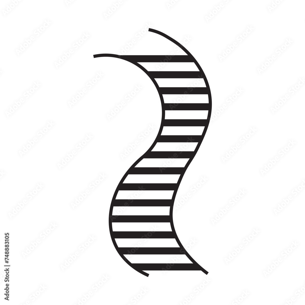 Traintrack, railroad, railway contour, silhouette vector illustration eps10 Traintrack, railroad, railway contour, silhouette vector illustration eps10