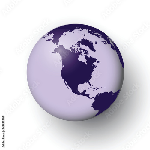 Earth Globe Design Vector Design
