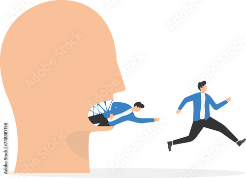 Big heads devour people or big businesses devour small businesses

