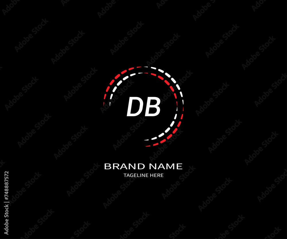 DB letter logo Design. Unique attractive creative modern initial DB initial based letter icon logo