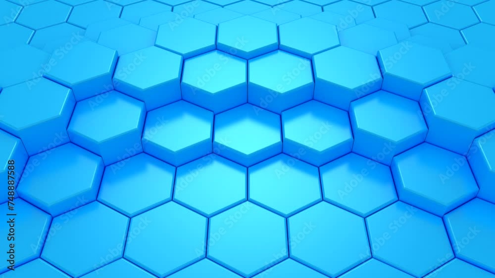 Background of Hexagons. Abstract motion, two color, 3d rendering, 4k resolution
Background of Hexagons. Abstract motion, two color, 3d rendering, 4k resolution