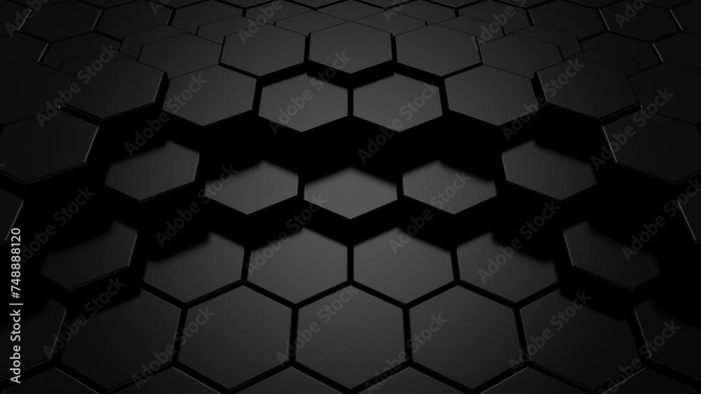 Background of Hexagons. Abstract motion, two color, 3d rendering, 4k resolution
Background of Hexagons. Abstract motion, two color, 3d rendering, 4k resolution