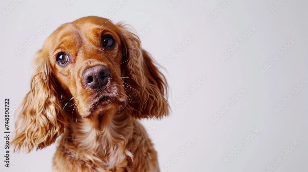 Cocker Spaniel Dog with Soulful Eyes