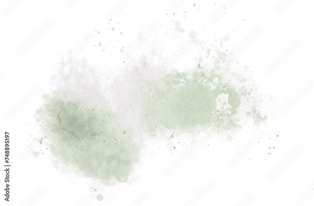 Watercolor abstract colourful green wash. Splashing hand drawn painting. Watercolor abstract colourful green wash. Splashing hand drawn painting.