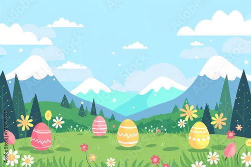 background for Easter celebration  colorful 